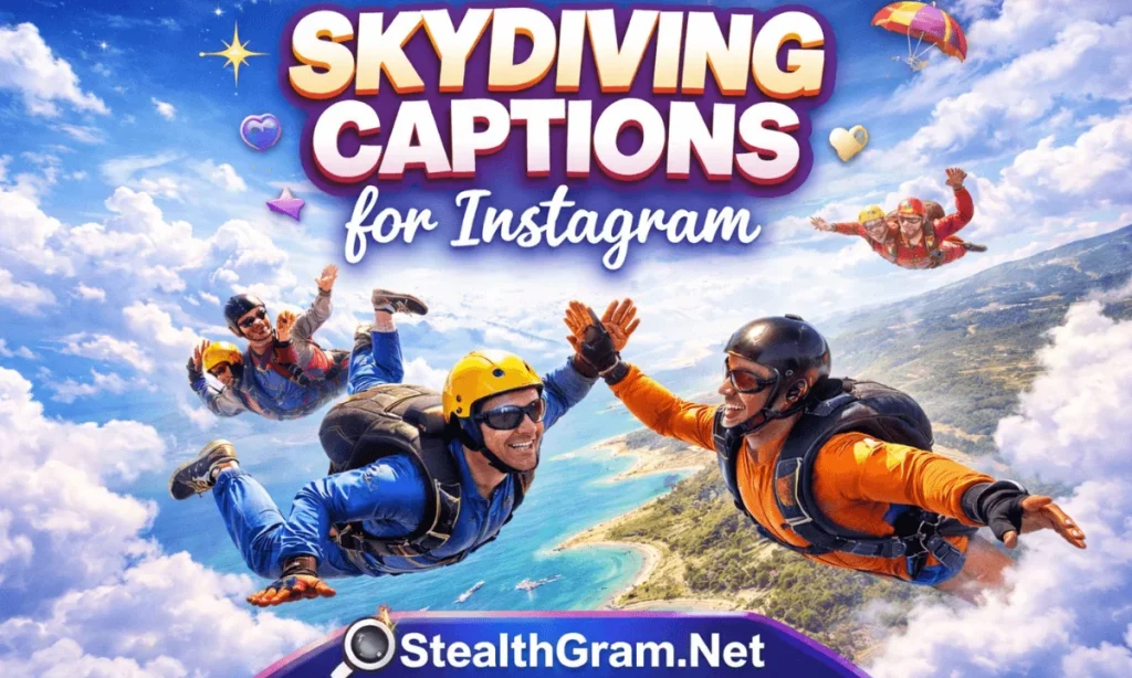 Skydiving Captions for Instagram